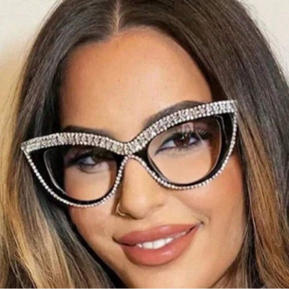 NEW!!!! Ladies Rhinestone Glasses by SHEIN - Picture 1 of 9